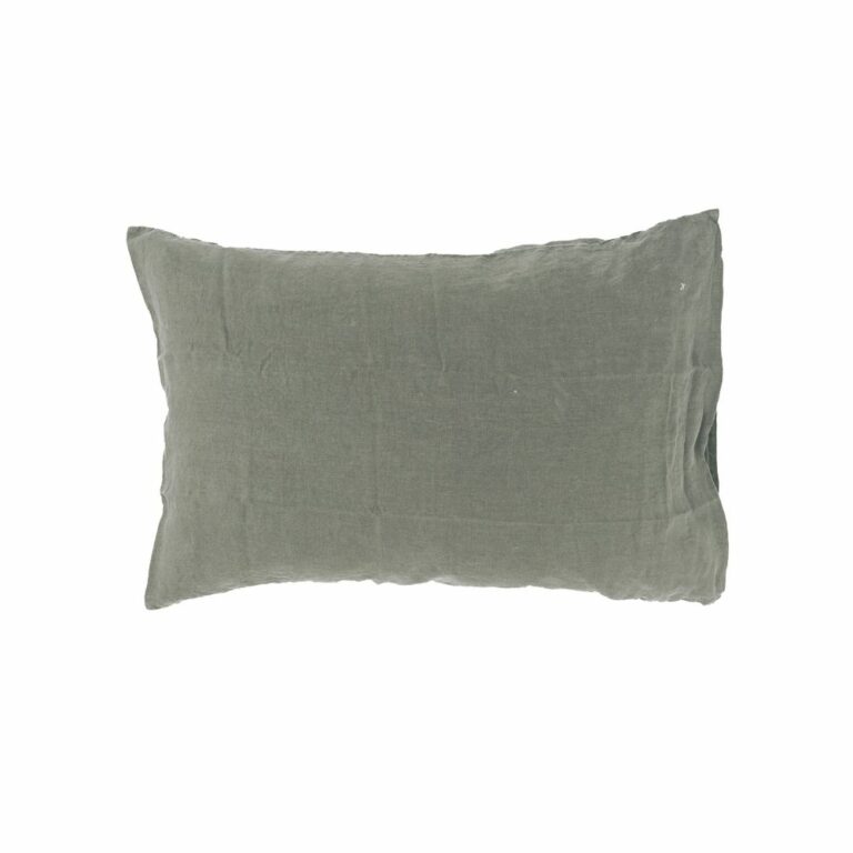 Taie D'oreiller En Soie 65x65 Vert Am Vert Amande Emily's Pillow - Maison