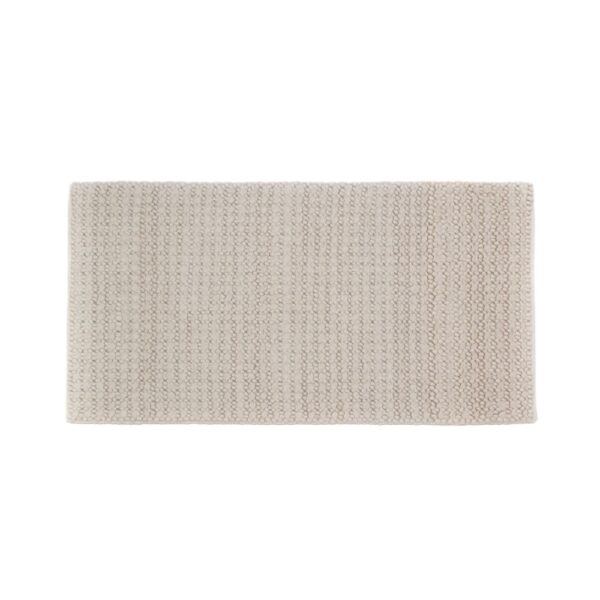 Tapis en laine, fabrication artisanale Modèle TEBBLES, coloris Cream