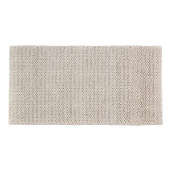 Tapis en laine, fabrication artisanale Modèle TEBBLES, coloris Cream