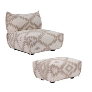 Fauteuil et repose-pieds KILIM en promotion