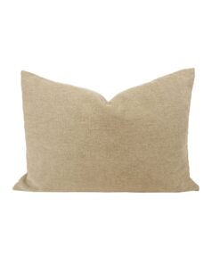 Coussin de canapé en lin lavé : modèle NIG Naturel