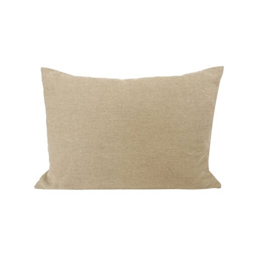 Coussin de canapé en lin lavé : modèle NIG Naturel