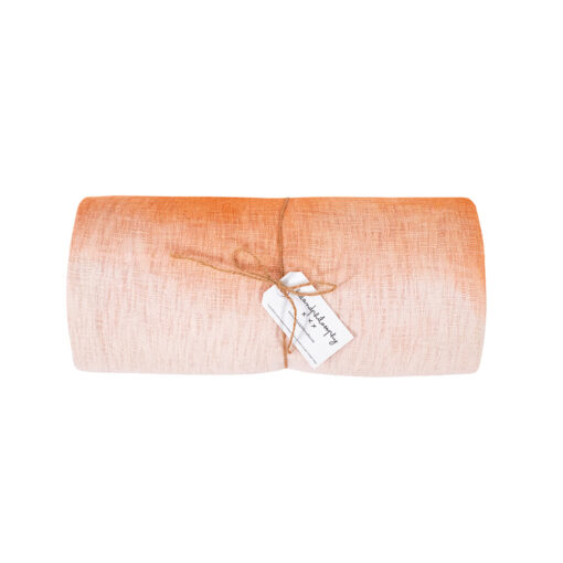 Nappe TARA TAFFY TANDORI - serviette TATIN coloris mandarine packshot