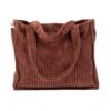 Sac cabas en velours côtelé, modèle VOLT coloris Cinnamon