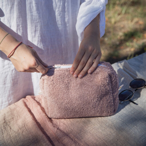 Trousse de toilette UTOPIA coloris vieux rose