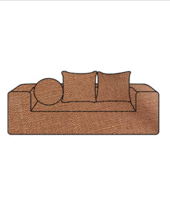 Canapé en lin : modèle COOPL ligne URBAN Coloris Terracotta