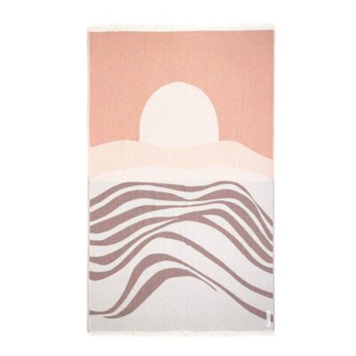 fouta de place TEXAS soleil levant 130cmx200cm