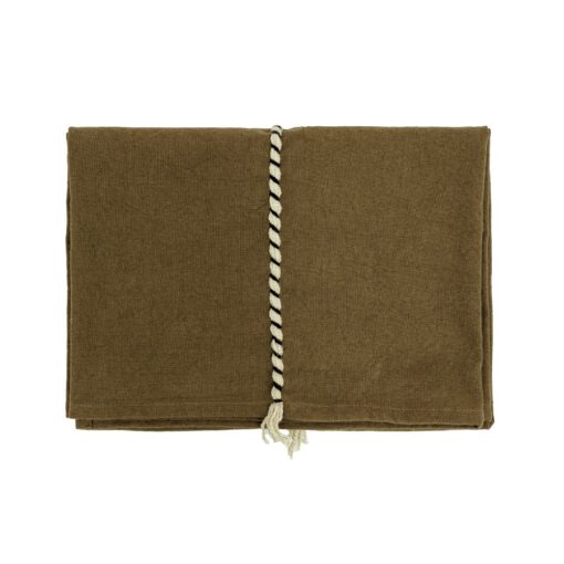 Mini nappe en coton - Modèle ESTRAGON1, coloris bronze