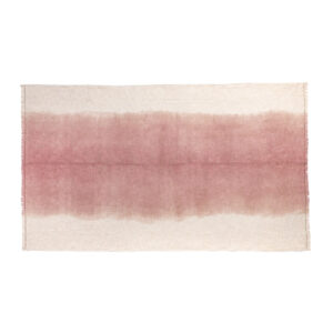 Plaid en coton, motif tie and dye rose - Modèle TALC, coloris Light Pink