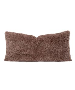 Coussin fausse fourrure polyester - Modèle VADROUILLEUSE , coloris Koala