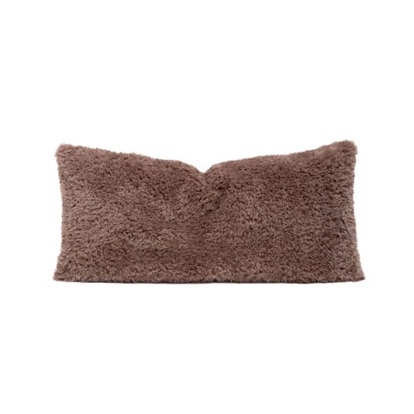 Coussin fausse fourrure polyester - Modèle VADROUILLEUSE , coloris Koala