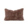 Coussin fausse fourrure polyester - Modèle VANDA , coloris Koala