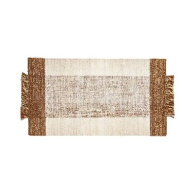 Tapis en jute bicolore - Modèle TAROS 1 , coloris naturel