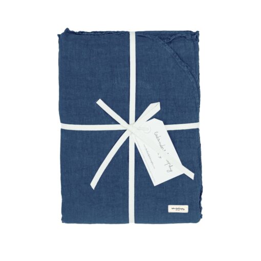 Housse de couette en lin et coton DOLLAR2 Navy