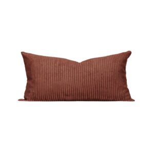 Coussin de canapé en velours côtelé CINNAMON