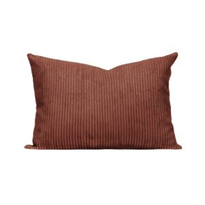 Coussin de canapé en velours côtelé CINNAMON