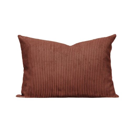 Coussin de canapé en velours côtelé CINNAMON