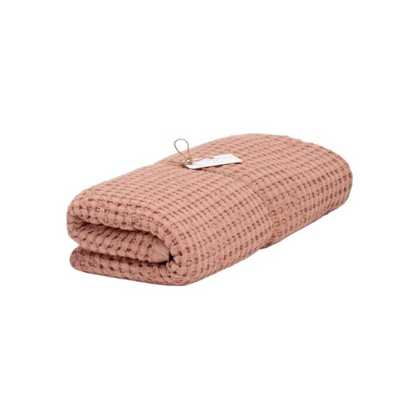 Drap de bain en coton - Modèle MIREILLE3, coloris vieux rose