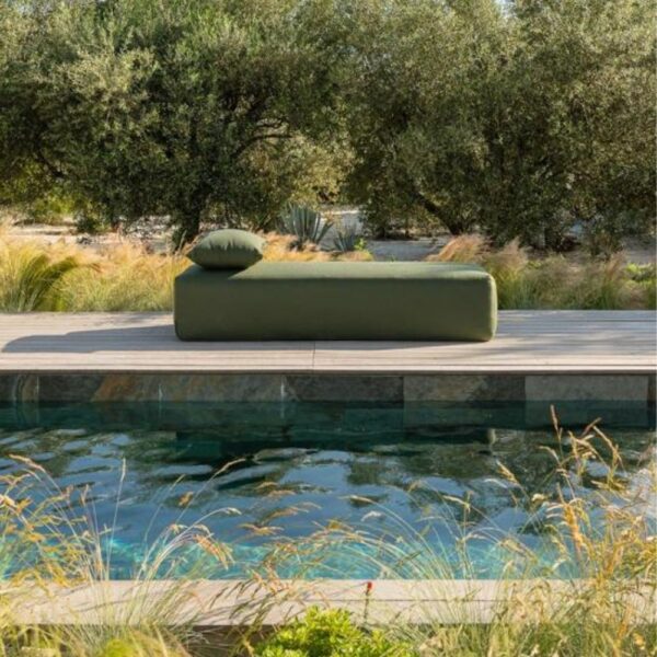 Banquette d'extérieur - Modèle DAYBED OUTDOOR, coloris Olive