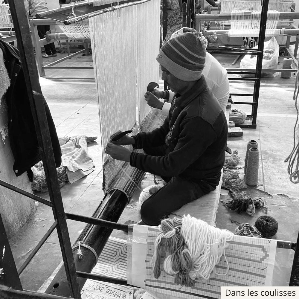 dans les coulisses du tissage de nos tapis