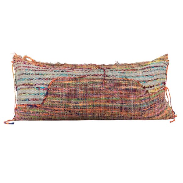 Coussin fabrication artisanale multicouleur, modèle TOGO coloris Brazil