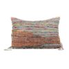 Coussin artisanal multicouleur, modèle TONKA coloris Brazil