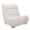 Chauffeuse 1 place en velours boudoir LIGNE DIVAN module COZY coloris BONE