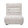 Chauffeuse 1 place en velours boudoir LIGNE DIVAN module COZY coloris BONE