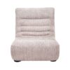 Chauffeuse 1 place en velours boudoir LIGNE DIVAN module COZY coloris CHINO