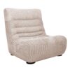 Chauffeuse 1 place en velours boudoir LIGNE DIVAN module COZY coloris oyster