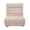 Chauffeuse 1 place en velours boudoir LIGNE DIVAN module COZY coloris oyster