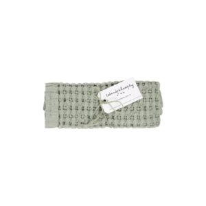 Serviette mains en coton en nid d'abeille, modèle MIREILLE coloris Eucalyptus