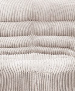 Zoom matière ligne DIVAN en velours boudoir coloris BONE