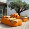 serviette de bain coussin eponge coton PINEDE POLO MANGO BAIN DE SOLEIL canape outdoor CHILL DAYBED POP fiche produit serviette pliee