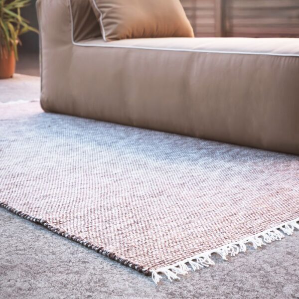 Tapis OUTDOOR fait main TIAGO Brun