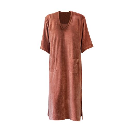 robe-plage-velours-manche-longue-CABANE-CINNAMON-INSTANT-COSY-fiche-produit-porté