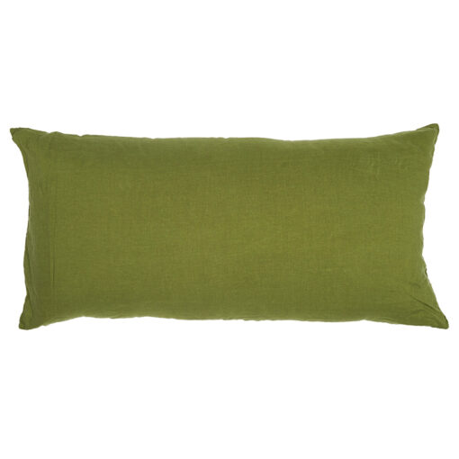 Long coussin en lin, modèle SWING coloris Jungle