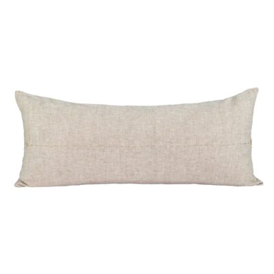 Coussin en lin avec broderie artisanale SMOOTHIEB Naturel