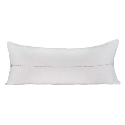 Coussin en lin avec broderie artisanale SMOOTHIEB Plume