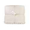 Housse de couette en triple gaze de coton, AMORE coloris Plume