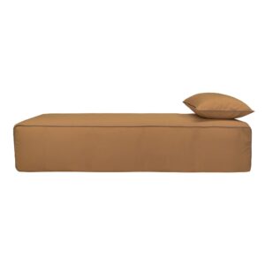 Banquette d'extérieur sans dossier, en acrylique teint en masse, DAYBED PIPING OUTDOOR, coloris Cappucino