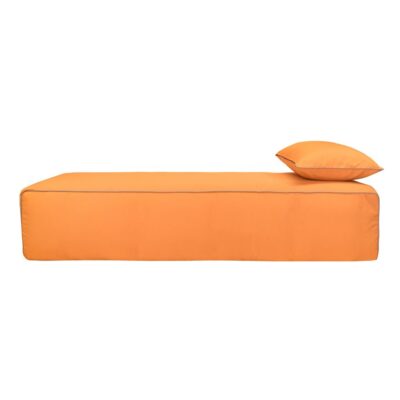 Banquette d'extérieur sans dossier, en acrylique teint en masse, DAYBED PIPING OUTDOOR, coloris Pop