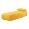 Banquette d'extérieur sans dossier, en acrylique teint en masse, DAYBED PIPING OUTDOOR, coloris Solar