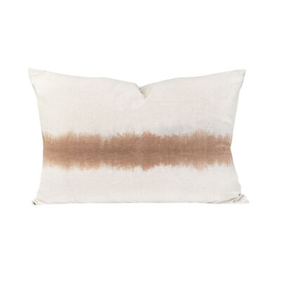 Taie d'oreiller 50x70 en coton tie and dye, NOX, coloris noisette, Linge de lit exclu web