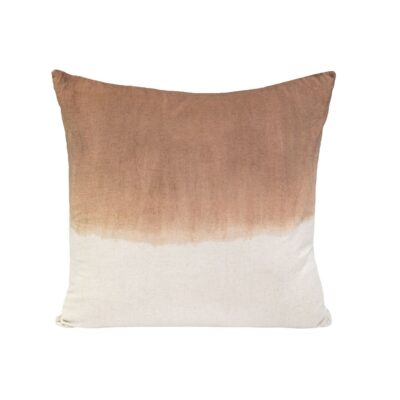 Taie d'oreiller 65x65 en coton tie and dye, NAAN, coloris noisette, Linge de lit exclu web