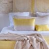 Housse de coussin en lin 55x110 cm 9 Coussin en coton deep dye INDY Citrus fiche produit ambiance