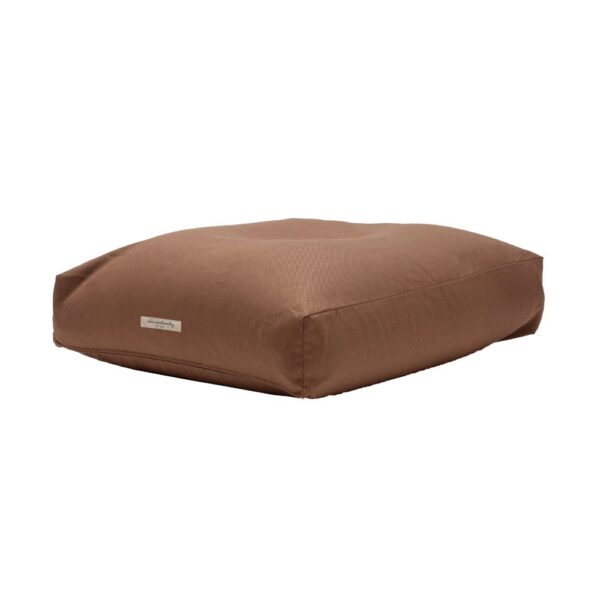 Coussin de sol extérieur imperméable, FLAT Chocolate vu de profil