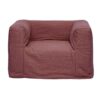 Fauteuil en lin CUB Brique