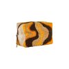 Petite trousse à maquillage en coton, modèle CLARK coloris Curcuma