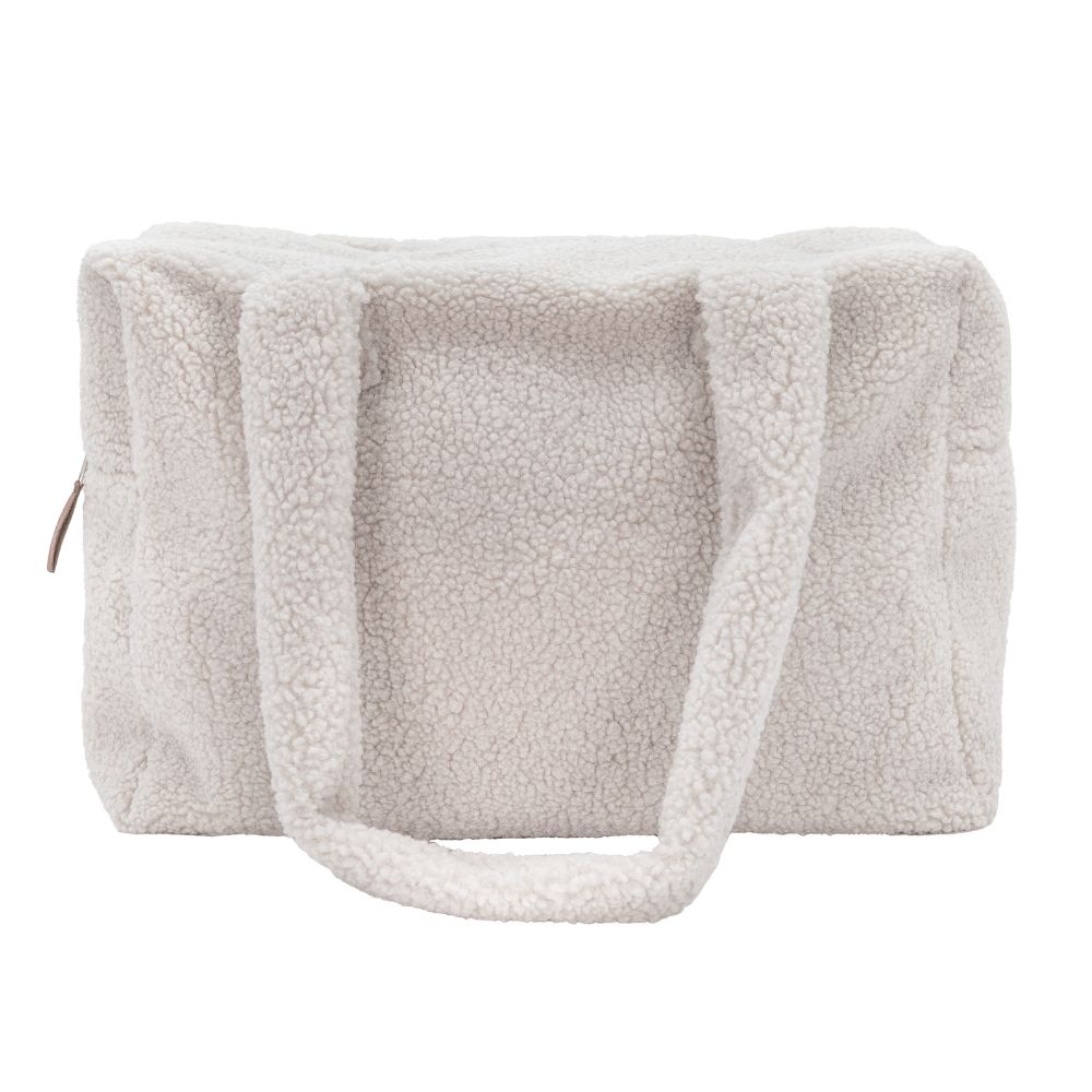 Sac week-end en fausse fourrure 3 Sac week-end en fausse fourrure VADROUILLE Beige